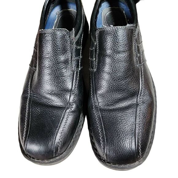 Dockers Men's Black Leather Dress Casual Loafer Shoes Size 10.5 - Picture 2 of 10